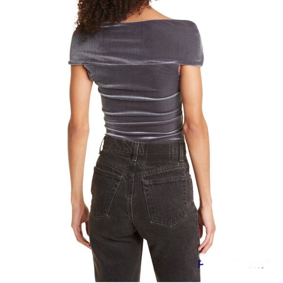 ALIX NYC Grove Twisted Bodysuit silver - Picture 2 of 13